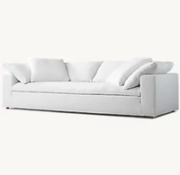 Luxus-Sofagarnitur Wohnzimmer Modernes Samt-Sofa Stoff-Cloud-Sofa Modernes Modulares Sofa