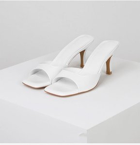 Nouvelles Mules à Talons Hauts Style Britannique 2024 pour Femmes, Bout Carré, Talons Fins, Grande Taille - Product Image 2
