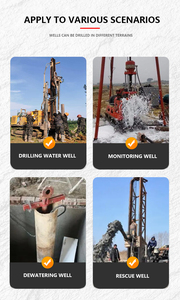 Plataforma de Perforación Tipo Crawler, 500 m de Profundidad, 300 mm de Diámetro, para Pozos de Agua, 5000 kg, Movilidad de 2.5 km/h - Product Image 3