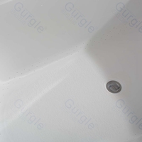 Baignoire de massage autoportante en acrylique à bulles d'air de forme ovale et jets de trous d'épingle Baignoire à remous intérieure