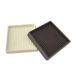 Coussinets <span class=keywords><strong>de</strong></span> meubles <span class=keywords><strong>de</strong></span> haute qualité <span class=keywords><strong>de</strong></span> 3 pouces tasses carrées en caoutchouc antidérapantes bouchons <span class=keywords><strong>de</strong></span> canapé <span class=keywords><strong>de</strong></span> <span class=keywords><strong>lit</strong></span> et protège-jambes - Product Image 4