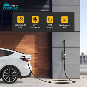 ZOPOISE Chargeur <span class=keywords><strong>de</strong></span> véhicule <span class=keywords><strong>électrique</strong></span> <span class=keywords><strong>solaire</strong></span> 11 kW portable, station <span class=keywords><strong>de</strong></span> <span class=keywords><strong>recharge</strong></span> EV triphasée Type 2, norme GB/T, max 16A 85V-264V, nouveau - Product Image 4