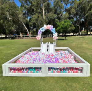 Commercial Double <b>Slide</b> PVC Bounce House School Party Rental Ball Pit & <b>Pool</b> Equipment Sale Happy Castle - Product Image 5