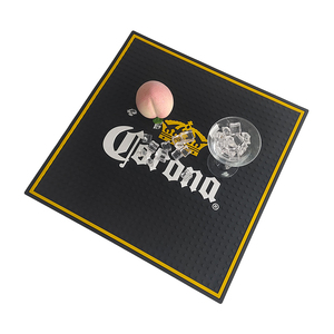 Custom Printed Silicone PVC Bar Runner Rubber Pub Mat <b>Beer</b> Spill Pad Rail Mat Drip Tray Non Slip Service Mat <b>Table</b> Coaster Place - Product Image 2