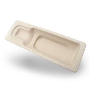 Moulage de Style vierge de pulpe de bagasse de canne à sucre compostable écologique de haute qualité pour le plateau d'emballage de cosmétiques - Product Image 2