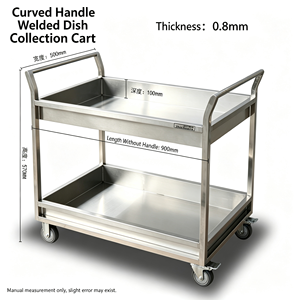 Heavy Duty <b>3</b> <b>Tier</b> Acrylic Kitchen Cart Mobile Rolling Storage <b>Trolley</b> with Wheels Multi Function Utility Cart Induction Heating - Product Image 4