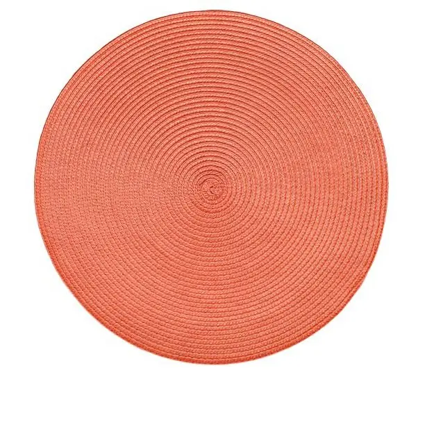 High Quality Round Woven Dining Table Mat Non Slip Washable Kitchen Decor Place Mat