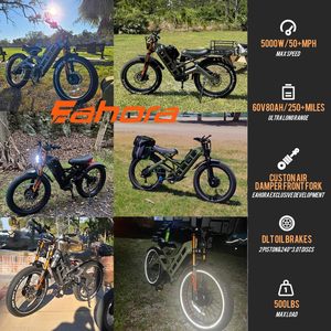 Vélo électrique 60V pour adulte, moteur 250W, batterie 80Ah, 26"*4.0" pneus larges, 7 vitesses, VTT tout-terrain, 16 mph, entrepôt US Romeo E - Product Image 3