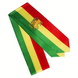 ผ้าพันคอสำเร็จการศึกษาสำหรับผู้ใหญ่ ผลิตจากผ้าซาตินโพลีเอสเตอร์ 100% สำหรับการศึกษาต่อต่างประเทศในเอธิโอเปีย - Product Image 2