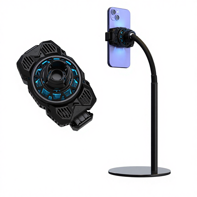 2026 360 Degree Desk Mobile Phone Holder with Semiconductor Heat Dissipation Live Desktop Stand Ultra-Quiet Game Vibrator