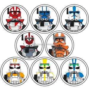 X0350 Commander Ganch ARC Trooper Seven 501th Jet Trooper 212th Captain Invert Captain Alpha Bricks Building Blocks Kids Toys