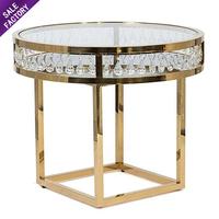 Table de présentation de gâteaux de mariage Sino Perfect Promotion Gold pour événements et fêtes