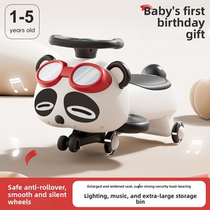 Auto Giocattolo in Plastica per Bambini <span class=keywords><strong>Panda</strong></span>, Scooter Antiribaltamento con Musica per Bambini e Bambine da 1 a 6 Anni - Product Image 2
