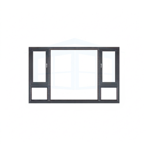 Latest Design Aluminum Alloy <b>Swing</b> Louver Windows Doors Stainless Steel Screen Soundproof Modern Horizontal <b>for</b> Home Office - Product Image 1