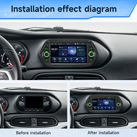 Autoradio Android Auto BQCC 7 pouces IPS MP5 avec écran Carplay, lecteur multimédia MP5, RDS, BT, FM, stéréo de voiture pour Fiat Egea 2015-2017