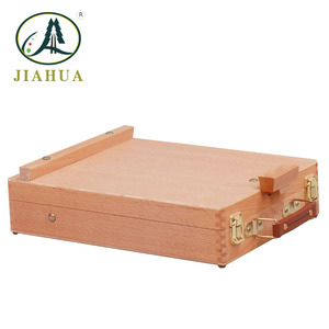 Chevalet de <span class=keywords><strong>dessin</strong></span> en bois portable pour <span class=keywords><strong>peinture</strong></span> à l'huile, boîte de rangement pliable pour matériel artistique - Product Image 2