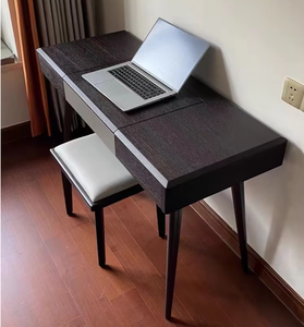 Mobilier de Maison Mobilier de <span class=keywords><strong>Chambre</strong></span> à Coucher de Luxe Coiffeuse en Bois avec Miroir Bureau à Double Usage pour les Études et le Maquillage - Product Image 1
