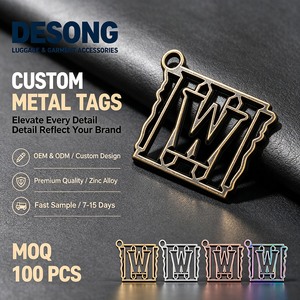 Étiquette métallique en laiton gravée pour casquettes et sacs – Vente directe usine et fournisseur d'accessoires pour sacs – Échantillon disponible - Product Image 1