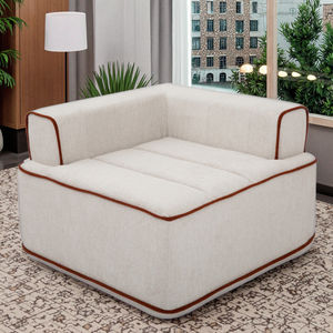 Venta Directa de Fábrica Nisco, Muebles de Lujo de Alta Calidad al por Mayor, Sofá Moderno en Forma de L de 4 Plazas, Relleno de Espuma de Pana, para Apartamento - Product Image 3