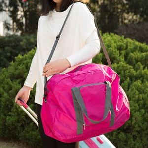 Sacs de sport pliables portables personnalisables avec logo, réutilisables, durables, ultralégers, pour la gym, les voyages en plein air, valises, sacs de voyage pratiques - Product Image 5