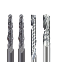 LISCA – fraises à graver en carbure massif, 10 pièces, tige de 3.175mm, CNC, pour le travail du bois