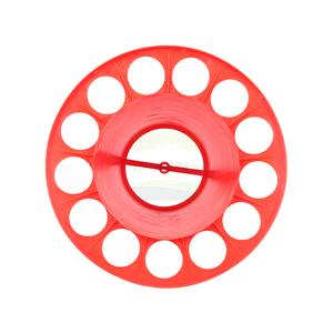 Mangeoire anti-gaspillage rouge grande capacité pour bétail avec barre de séparation pour l'élevage de volailles - Product Image 4