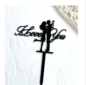 ของตกแต่งเค้กสไตล์อินส์สำหรับวันคนรัก, ของตกแต่งงานขอแต่งงาน, ป้ายอะคริลิค MR&MRS สำหรับตกแต่งเค้ก - Product Image 5