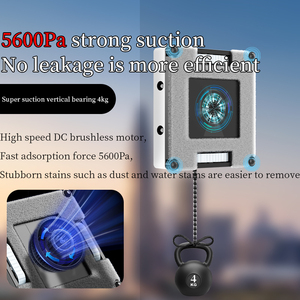 Nettoyeur de vitres robotisé à pulvérisation d'eau sans glissement avec moteur sans balais, <span class=keywords><strong>robot</strong></span> de nettoyage de vitres avec télécommande pour usage domestique - Product Image 3