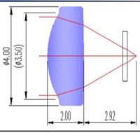 Lentille en verre laser asphérique à revêtement antireflet, collimante et focalisante, personnalisable OEM, petite taille, courte focale, diamètre 3-4 mm