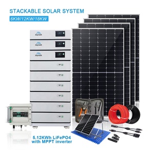 Sistema de Energía Solar Residencial Apilable de 18KW, Baterías de Almacenamiento de Energía Híbridas de 300Ah 200Ah 48V MPPT CAN IP65 - Product Image 2