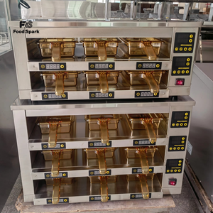 Calentador de Alimentos Estilo McDonald's de 4 Niveles y 12 Bandejas con 12 Temporizadores, Precio de Fábrica - Product Image 5