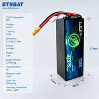 Baterai Drone Industri 44.4V 27000mAh 5C Terbang Lama dengan 500+ Siklus MSDS UN38.3 untuk Inspeksi Survei UAV