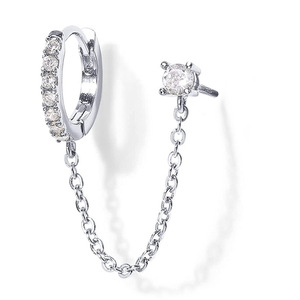 Orecchino a Catena per Donna, Pezzo Singolo, Accessorio Moda per Uso Quotidiano - Product Image 2