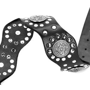 Diseño único <span class=keywords><strong>Rottweiler</strong></span> Pitbull mediano grande de cuero tachonado collares para perros - Product Image 3