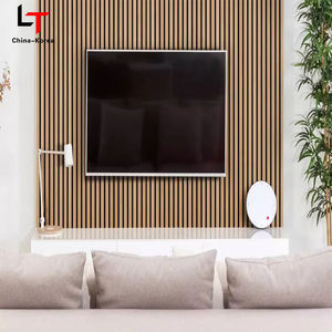 Panneau WPC Great Wall pour la décoration de bâtiments intérieurs et extérieurs, panneau acoustique moderne à rainures, panneau imperméable, grille de canal, plaque intérieure - Product Image 4