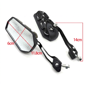 Rétroviseurs universels pour moto tout-terrain, motocross, <span class=keywords><strong>enduro</strong></span>, VTT, scooter, moto, rétroviseurs latéraux à motif feuille, boîtier coloré - Product Image 2