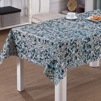 Nappe en PVC tissé RNPT à motif floral, résistante à la chaleur, anti-taches, imperméable, de luxe, certifiée SGS, rouleaux personnalisables