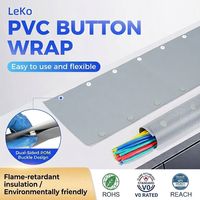 Gestion des câbles, gaine flexible en PVC à bouton-pression, protection de câbles robuste personnalisée, accessoires de câblage industriel, kit UL94-V0 220V Leko
