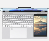 Offre Spéciale marque double écran 15.6 + 7 pouces ordinateur portable Win 11 Quad Core 16GB DDR4 1TB SSD nouvel ordinateur d'étudiant d'enseignement en ligne