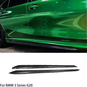 สเกิร์ตข้างคาร์บอนไฟเบอร์สไตล์ M3 G80 สำหรับรถยนต์ซีรีส์ 3 รุ่น G20 G28 ปี 2019-2025 - Product Image 1