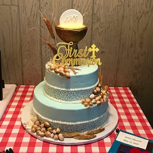 Decoraciones para fiestas de Baby Shower Dios bendiga bautizo <span class=keywords><strong>Primera</strong></span> comunión Cruz Cake Topper - Product Image 3