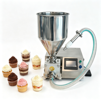 Machine de remplissage semi-automatique pour crème, dessert, cupcake, choux, chocolat, biscuit, pudding, mousse, friandise