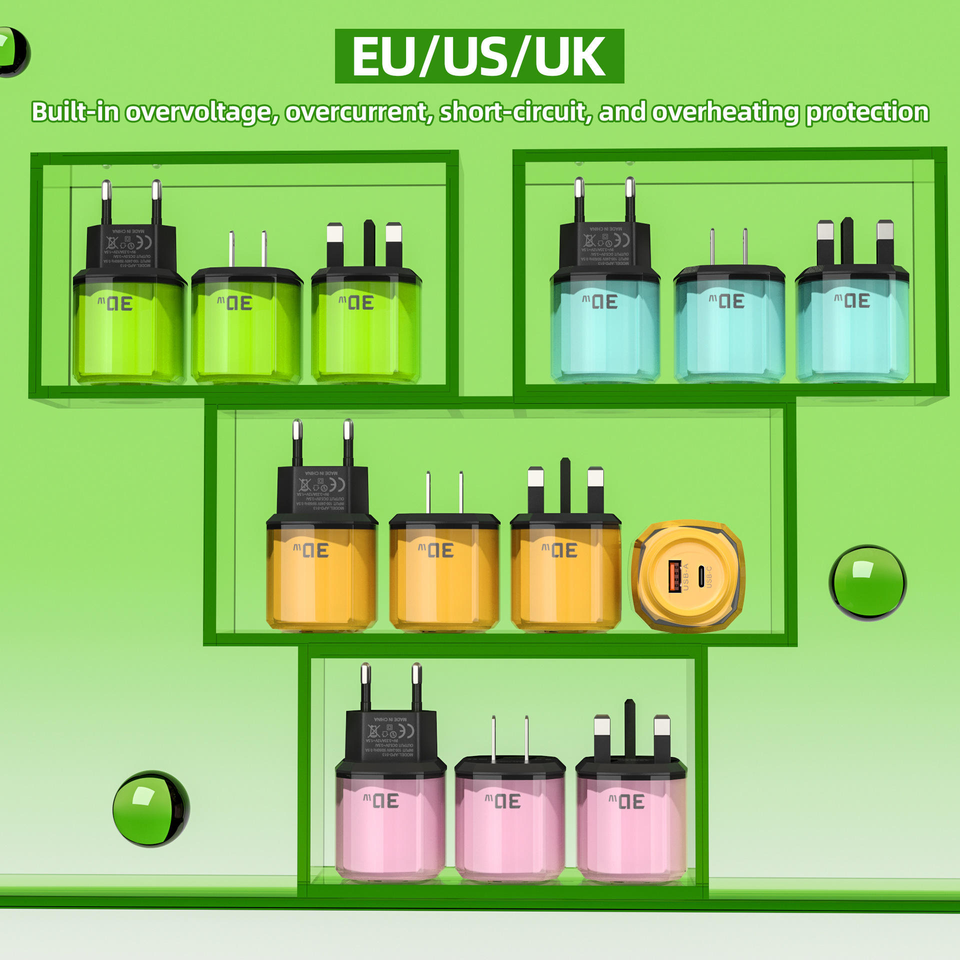 30W 2 Ports USB PD Fast Charger - Image 3