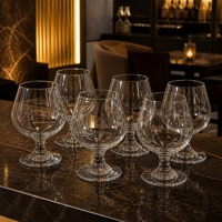 Verres à vin en verre en forme de tulipe de 518 ml, verres à brandy pour banquets de mariage et événements professionnels, approvisionnement en gros, logo OEM ODM