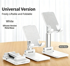 Durable Portable Phone & Tablet Stand <b>Holder</b> - Foldable Design Adjustable Height & Angle Universal for Smartphones & E-Readers - Product Image 4