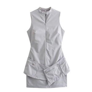 2025 Autumn New Women Fashion Pocket Sleeveless Dress Women <strong>Clothing</strong> - Product Image 1