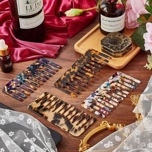 Peine de Pelo Acrílico Antiestático Ajustable de Alta Calidad, Peine de Pelo Portátil de Acetato de Celulosa para Salón, Peine de Pelo de Ácido Acético con Logotipo Personalizado - Product Image 4