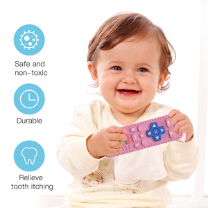 BPA-free mềm Silicone Teether cho trẻ sơ sinh TV hình dạng từ xa Chewable đồ chơi thân thiện với môi lá thiết kế bé quà tặng - Product Image 4