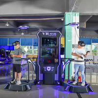 Plateforme de course VR 9D avec structure métallique pour usage intérieur, parcs d'aventure, lieux publics, garantie 1 an, support en anglais