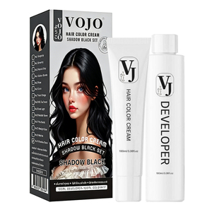 Crème colorante pour <span class=keywords><strong>cheveux</strong></span> OEM/ODM 100ml*2, formule végétale personnalisable, coloration express en 5 minutes, produit très vendu en Thaïlande/Indonésie - Product Image 1